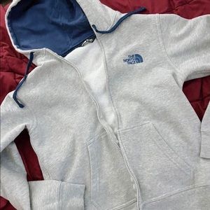 North face hooded zipup